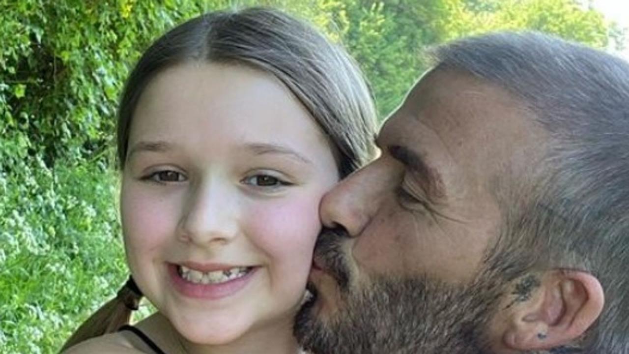 David Beckham and daughter Harper