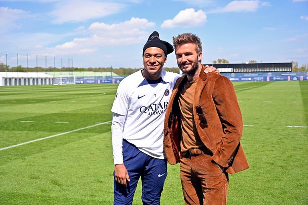 Kylian Mbappe and David Beckham also posed for a picture