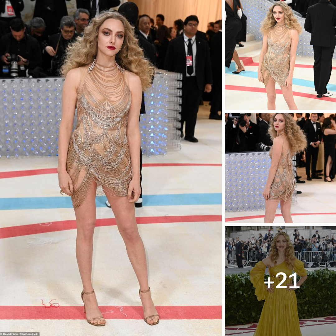 2023 Met Gala: Amanda Seyfried is nearly NAKED in see-through minidress made up of chains in NYC