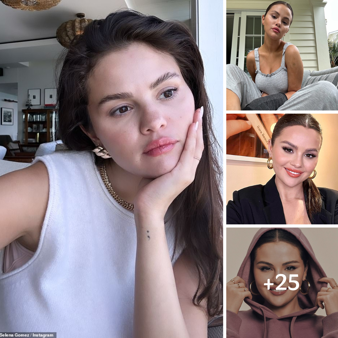 Selena Gomez, 31, looks radiant as she wears almost no makeup while modeling a white tank top in new social media post