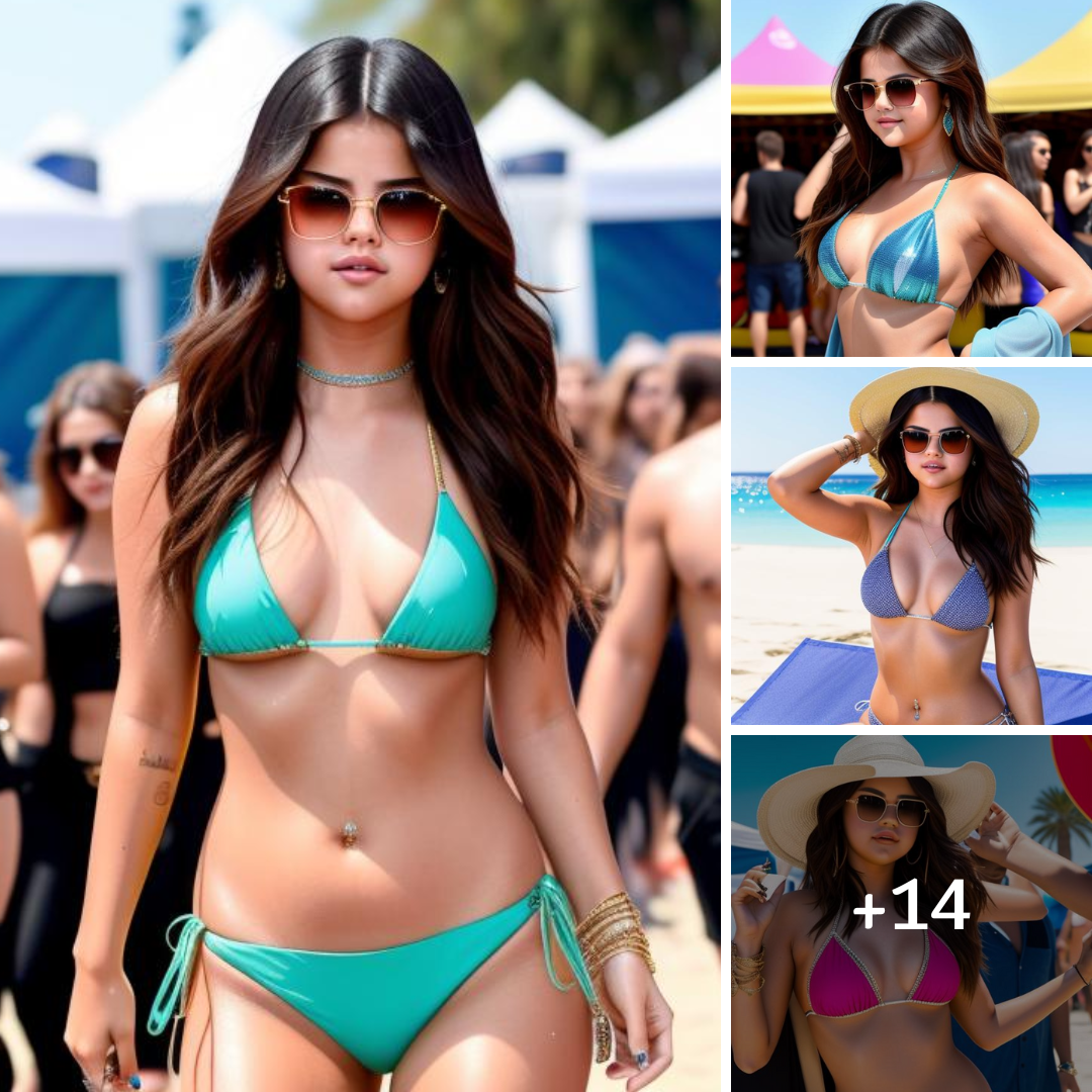 Selena Gomez is soaking up some festival vibes in her stunning bikini ensemble