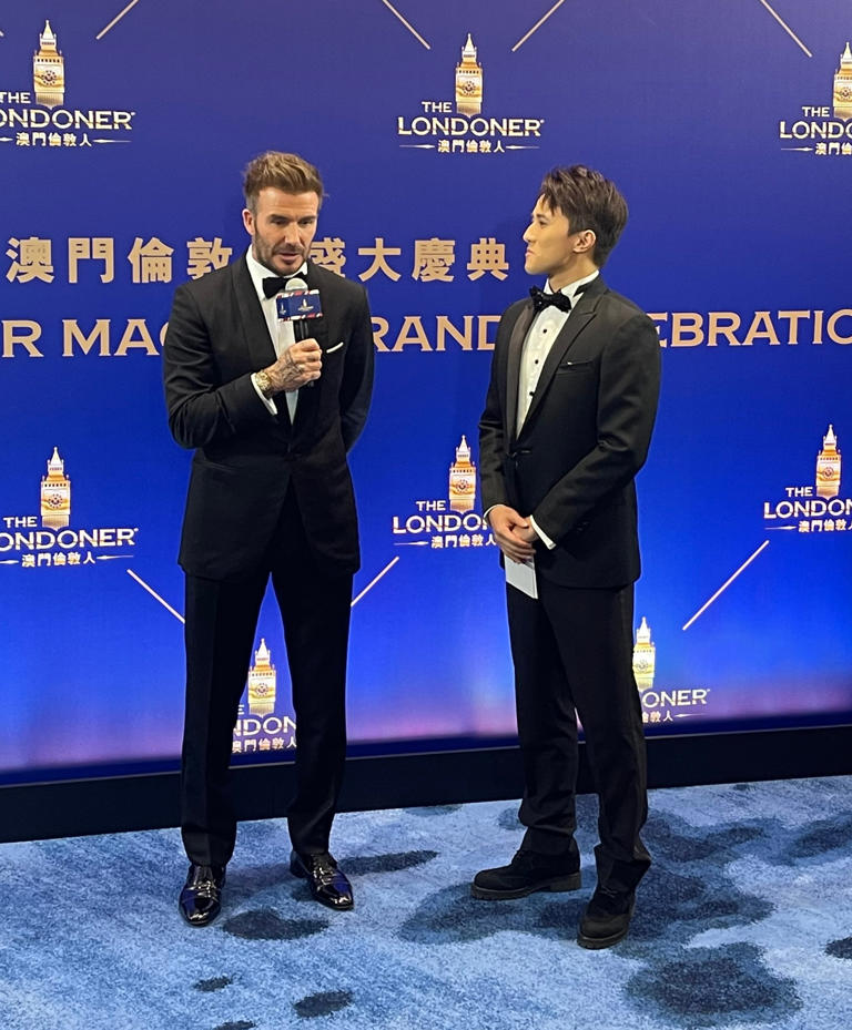 David Beckham at The Londoner Macao grand celebration on May 25 in Macau. Photo: Andre Neveling