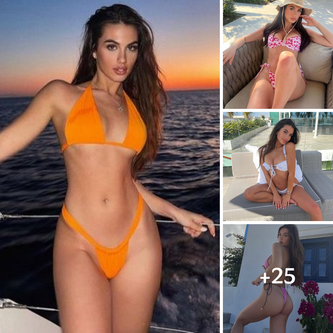 Karren Brady’s model daughter Sophia Peschisolido showcases washboard abs in tiny bikini