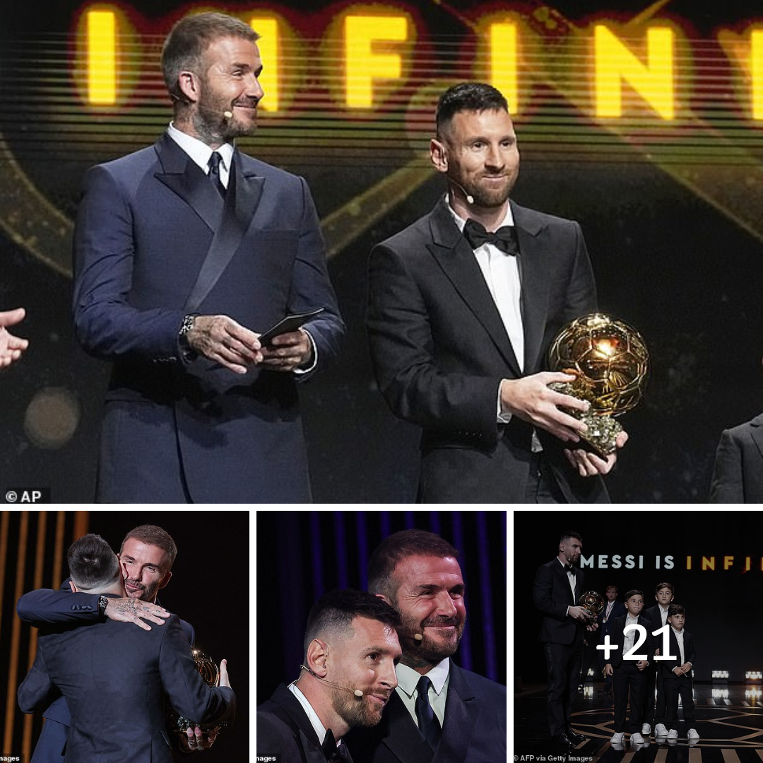 Lionel Messi wins his eighth Ballon d’Or, presented by David Beckham