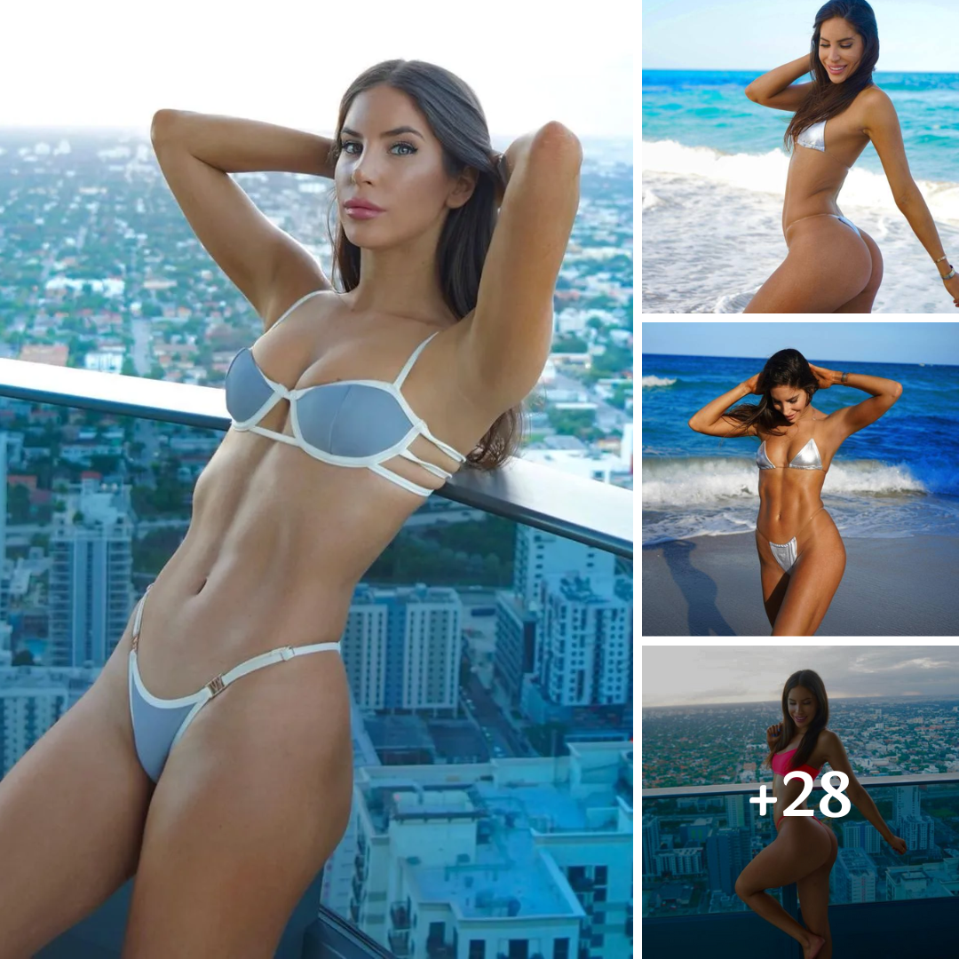 Jen Selter Flaunts Her World-Famous Abs In Silver Bikini!