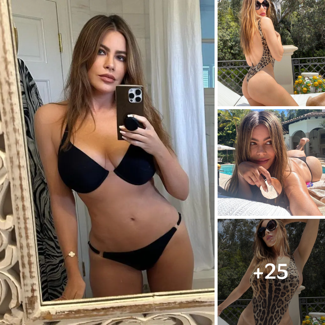 Sofia Vergara Suns Her Buns While Wearing Nothing But Bikini Bottoms