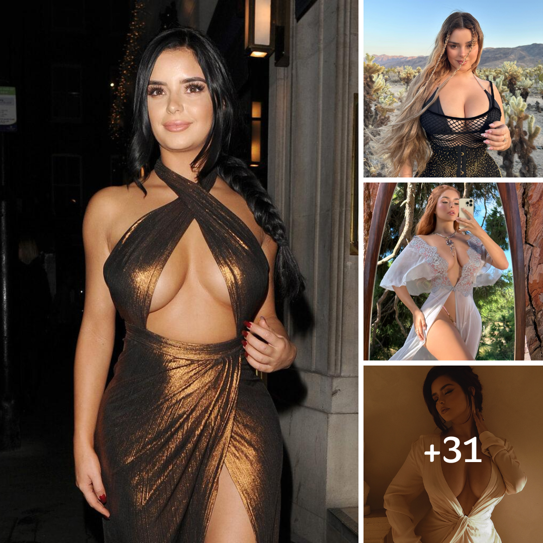 Demi Rose In Her Sheer Gown Enjoys The ‘Fall’ Sunshine In The Forest