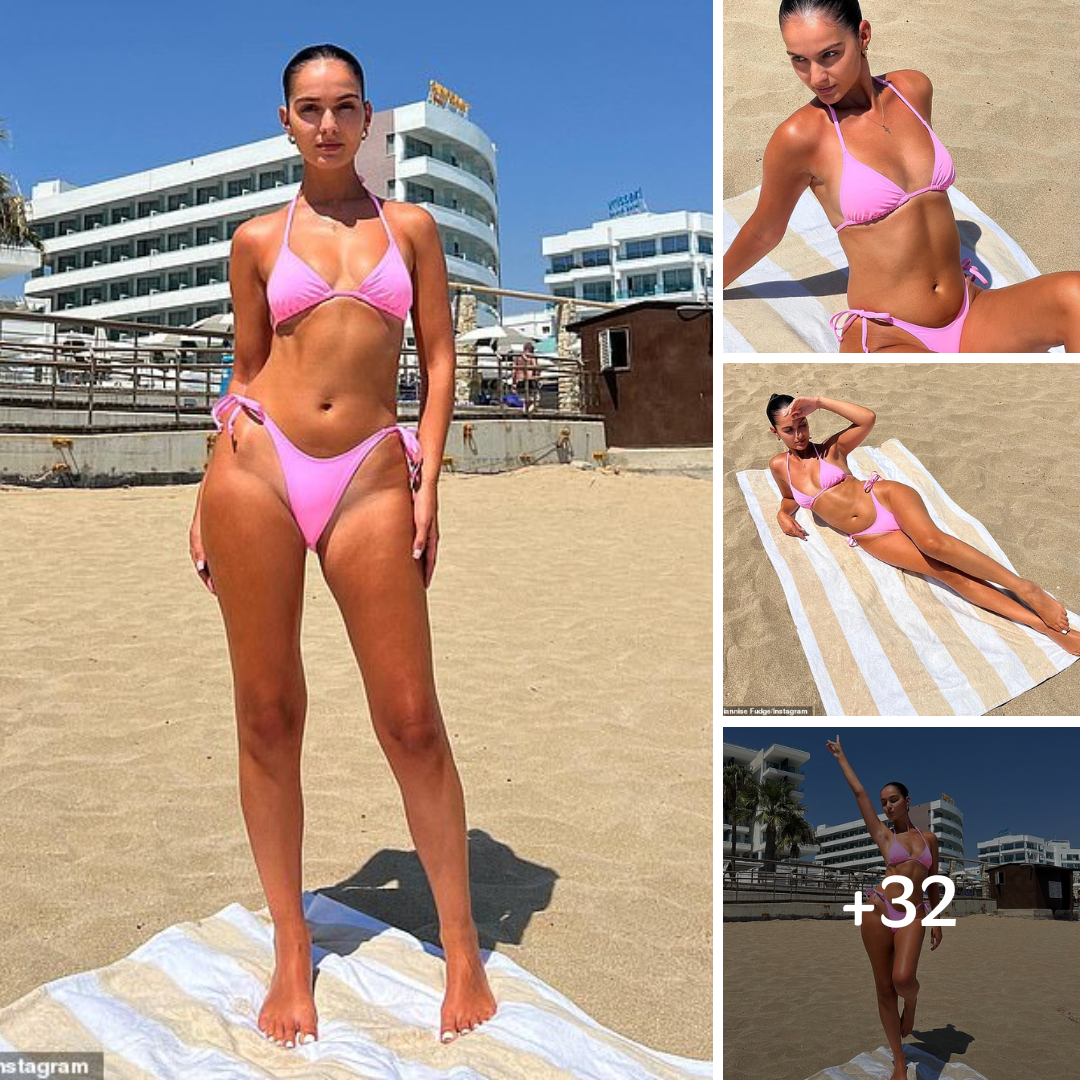 Love Island’s Siannise Fudge turns heads in a pink bikini on a romantic getaway to Cyprus after revealing she has found love with footballer George Rigg