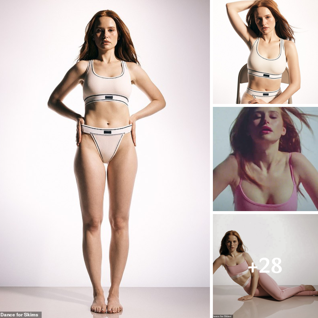 Riverdale actress Madelaine Petsch models beige bra and undies for Kim Kardashian’s fall SKIMS collection: ‘It’s a new era’