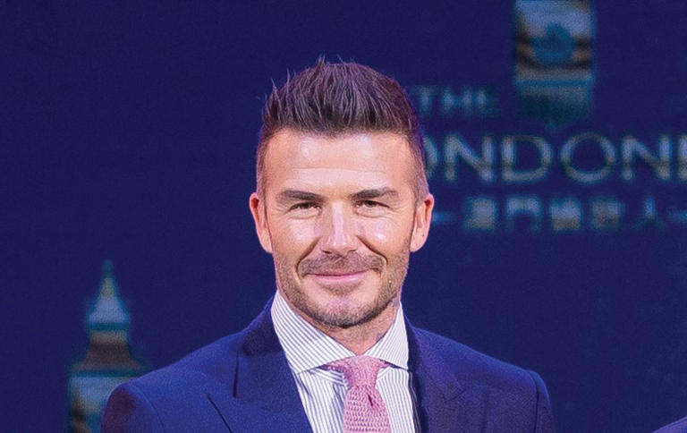 David Beckham in Macau, when he unveiled The Londoner Macau in 2019. Photo: Handout