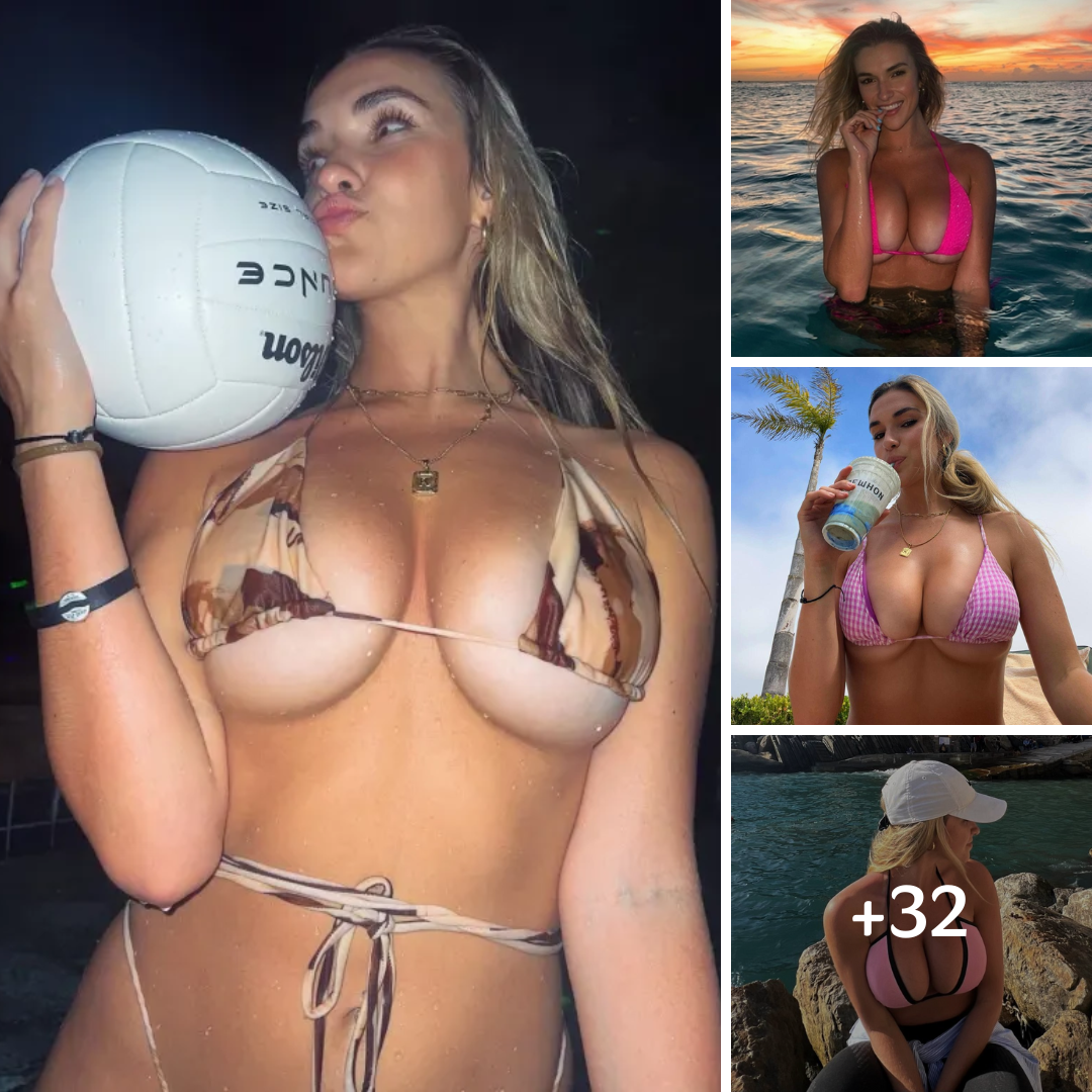 World’s sexiest volleyball player Kayla Simmons nearly pops out of tiny bikini as star leaves fans ‘speechless’