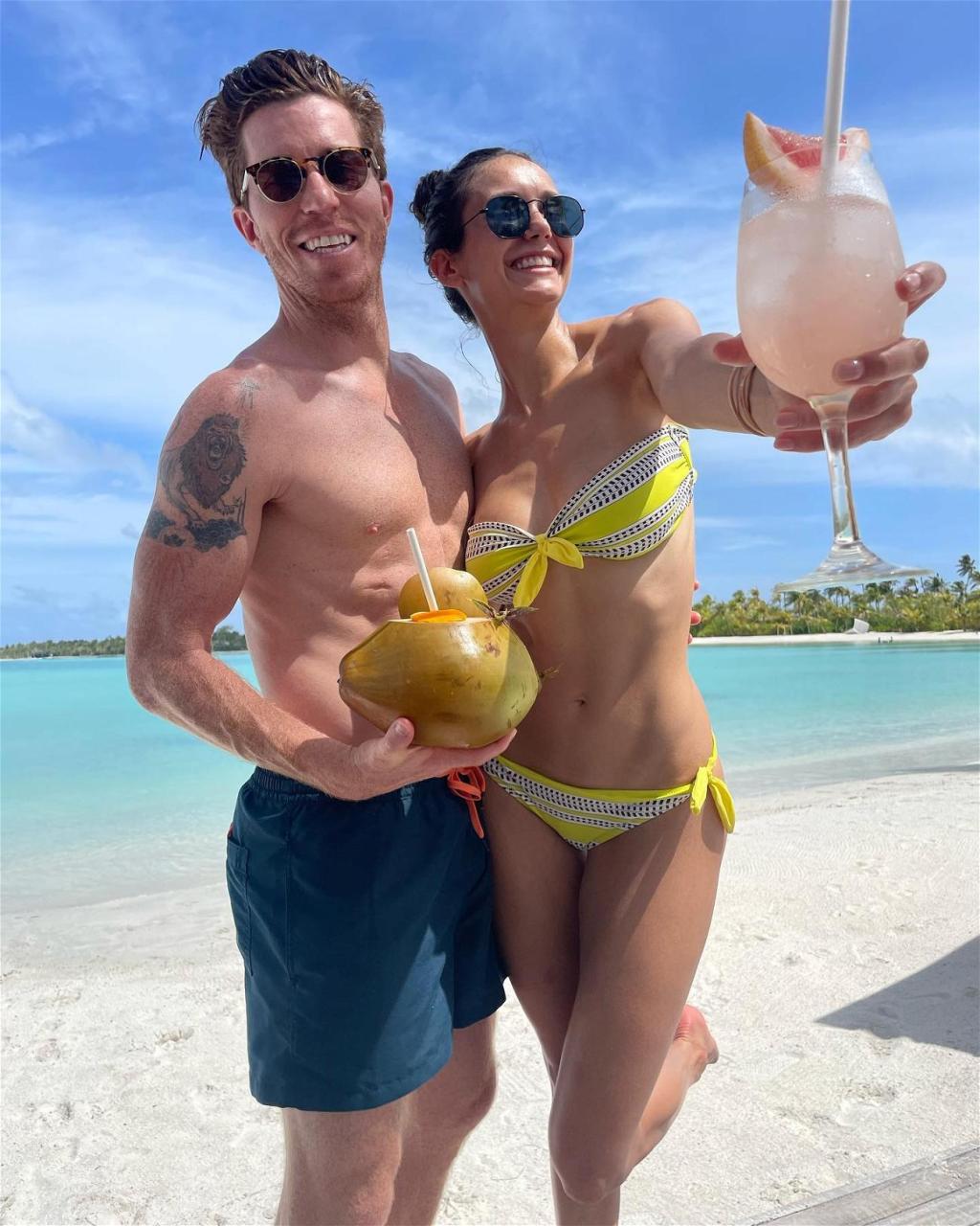 Nina Dobrev and Shaun White in Maldives June 25, 2022