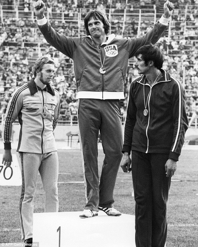 American hero: Jenner won the gold medal at the 1976 Olympic Games in Montreal, Canada for the decathlon, setting a world record  