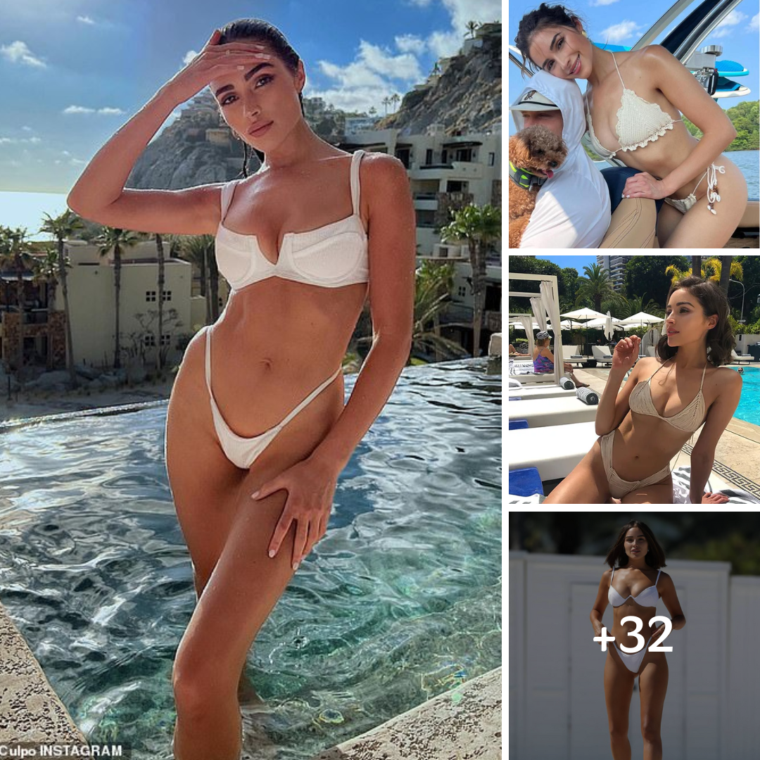 Olivia Culpo In Drawstring Bikini Takes A Ride On The Boat