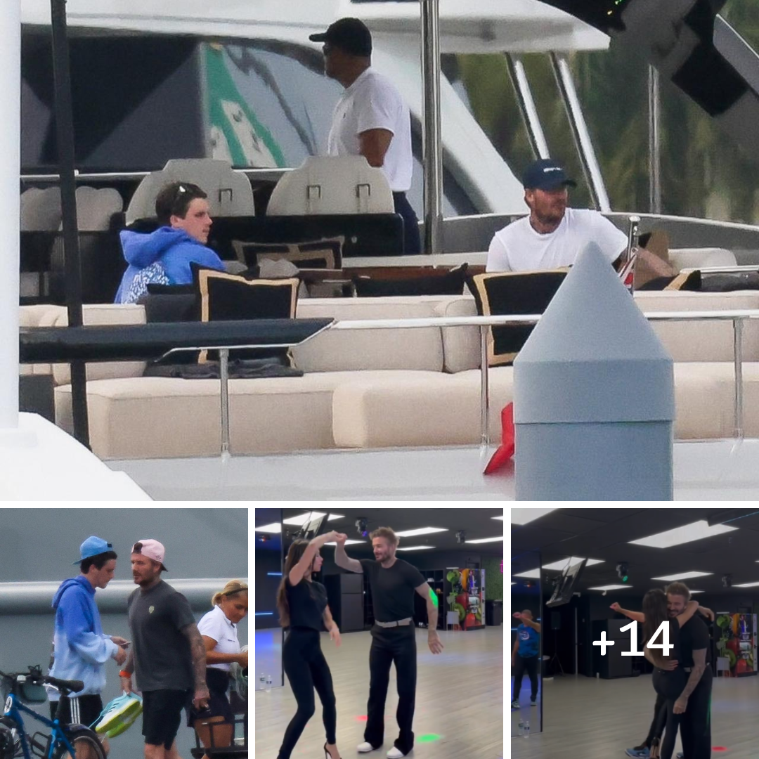 David Beckham and son Cruz hit the deck together for chilled out day on family yacht in Miami