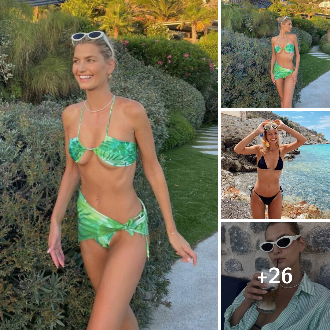 Gorgeous Mary Vitinaros rocks microscopic green bikini in Mykonos (photos)