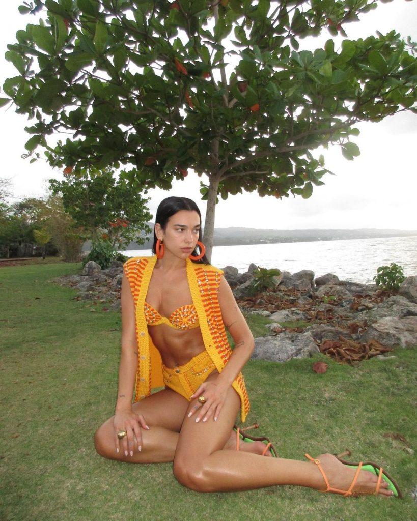 Dua Lipa rocking a bikini in Jamaica