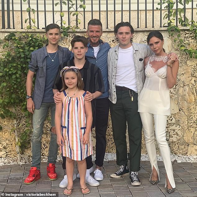 Brand Beckham: David and Victoria are parents to Brooklyn, 21, Romeo, 18, Cruz, 15 and Harper, nine, and their commercial success has earned them the alias Brand Beckham