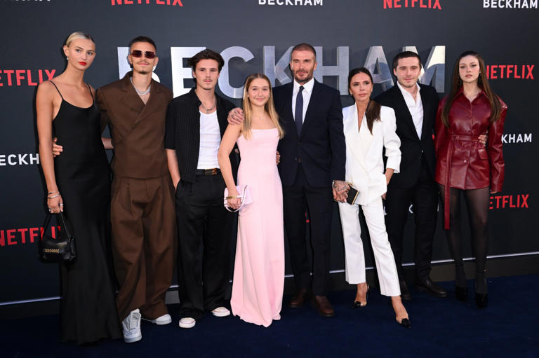 The famous couple now share four children, recently lifting the lid on their family life in BECKHAM on Netflix (Picture: Karwai Tang/WireImage)