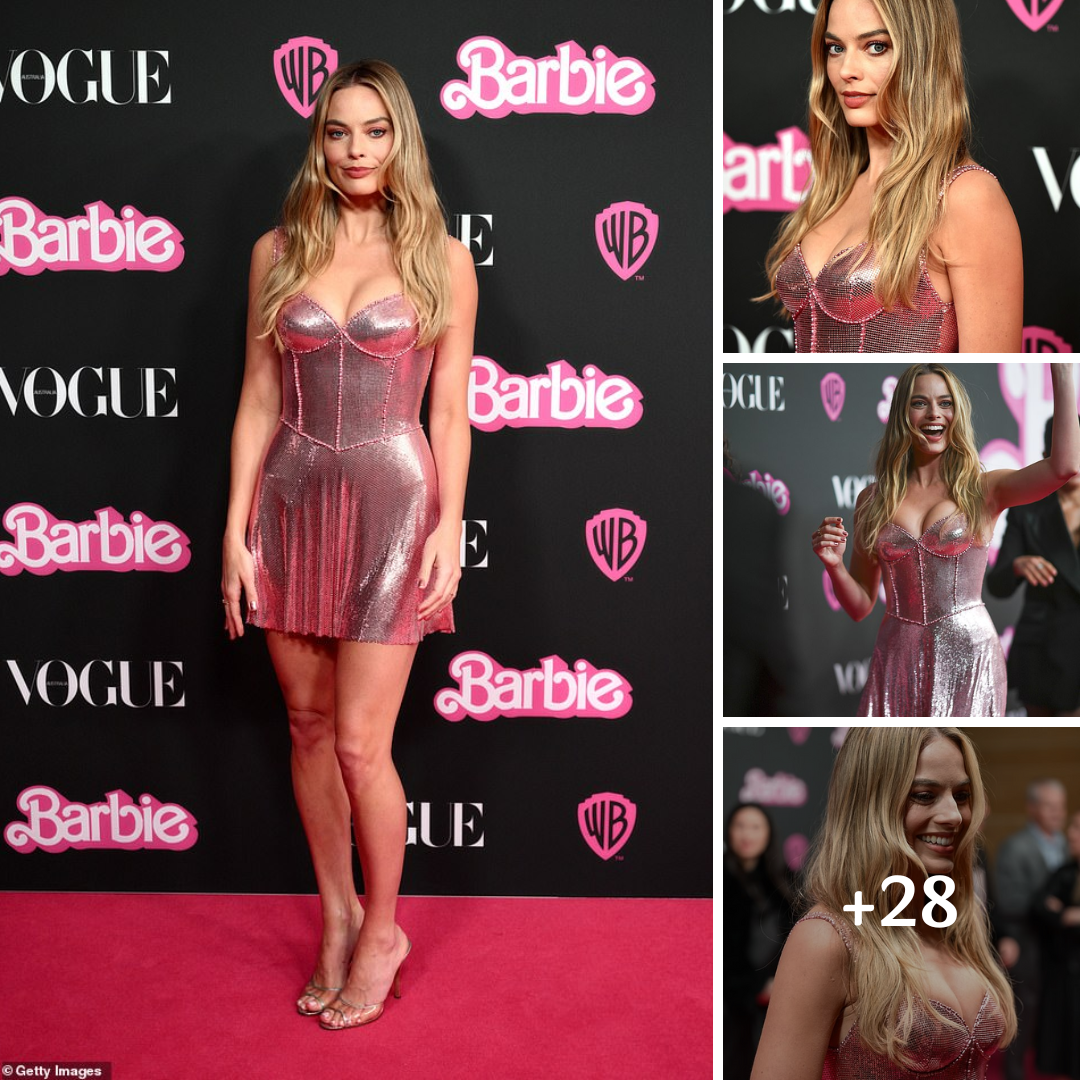 Margot Robbie at Vogue Australia’s Barbie party in Sydney