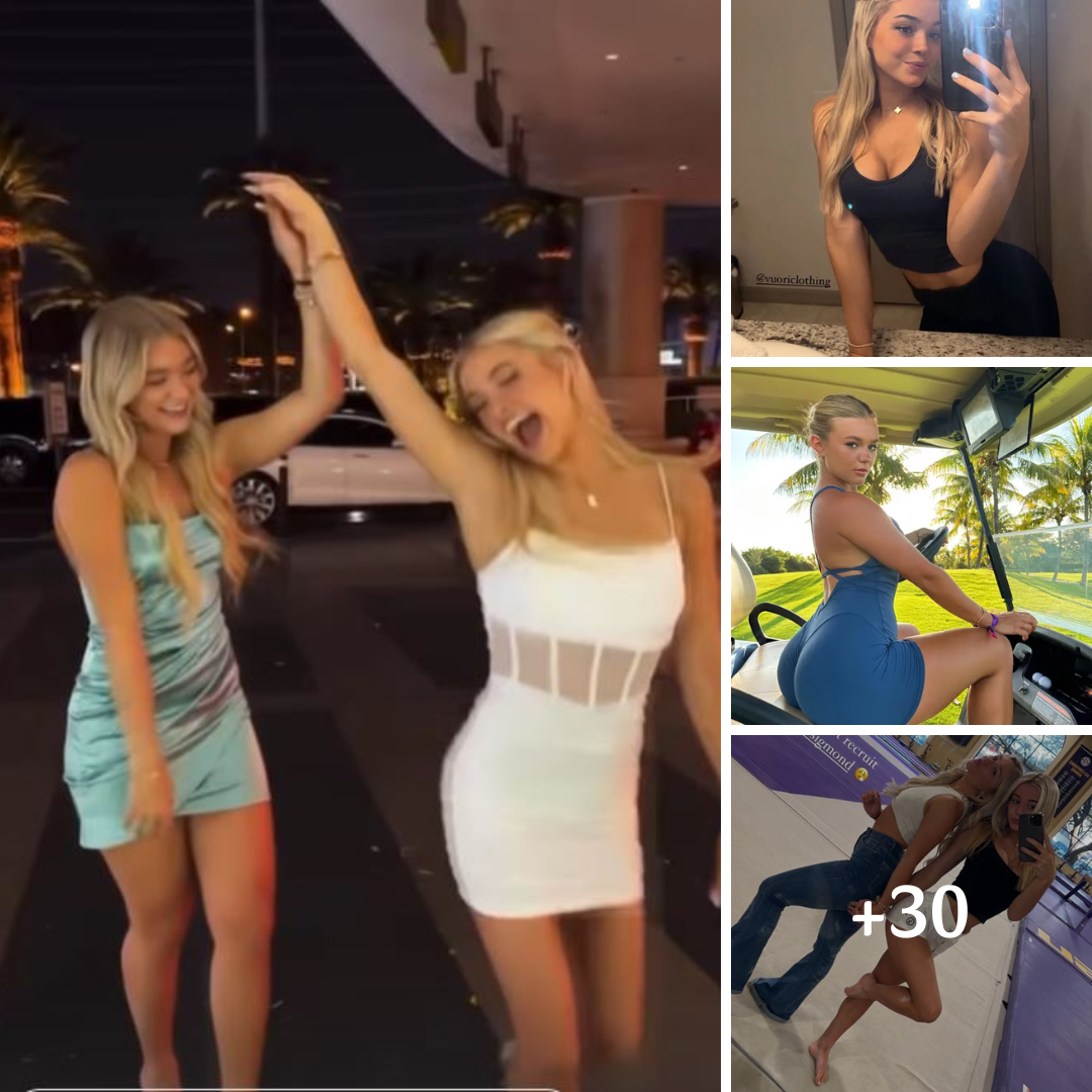 Olivia Dunne sparkles as she wishes golf influencer pal Katie Sigmond a happy birthday in glam night out video