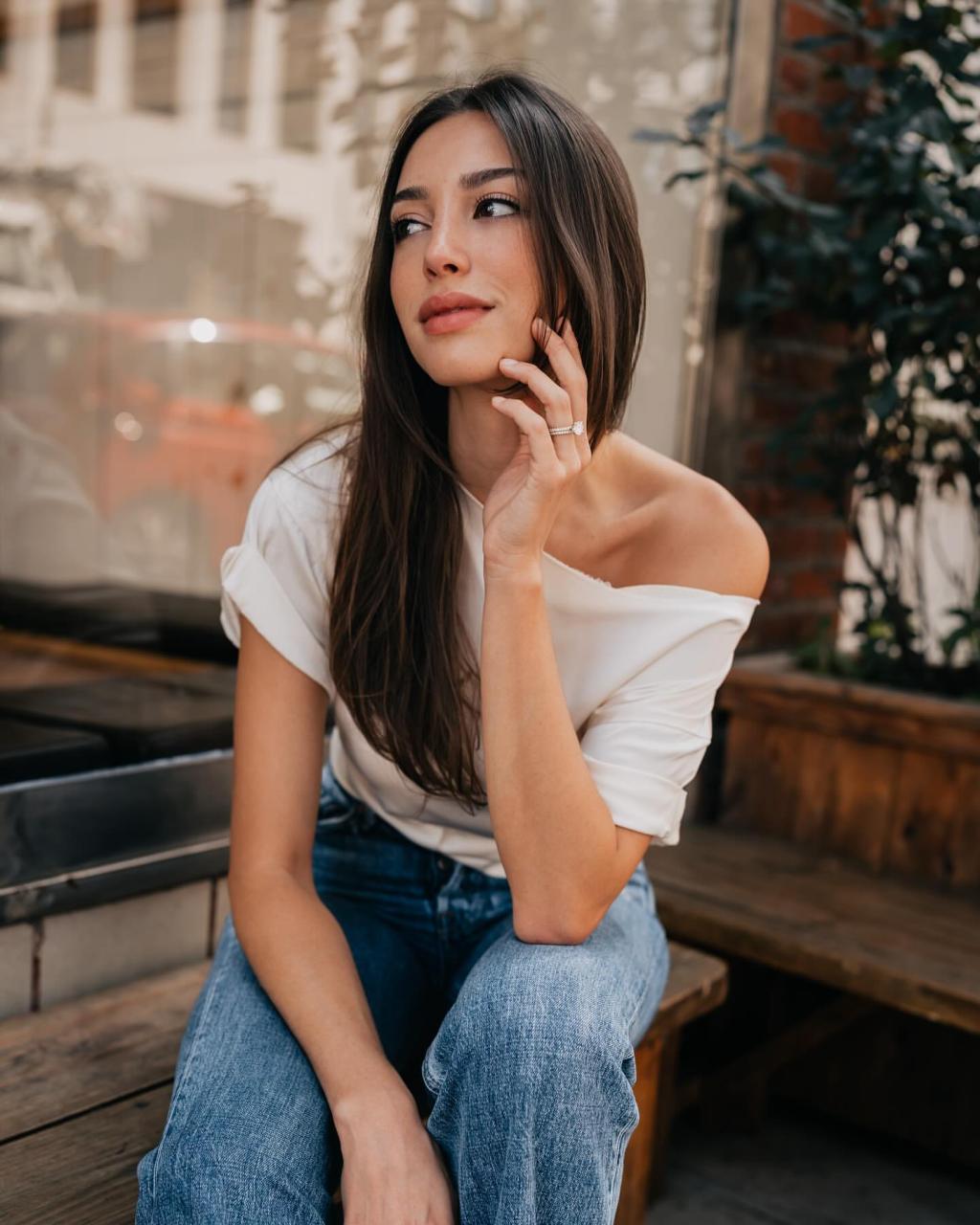 Celine Farach stuns in her latest photoshoot with her captivating smile and alluring figure