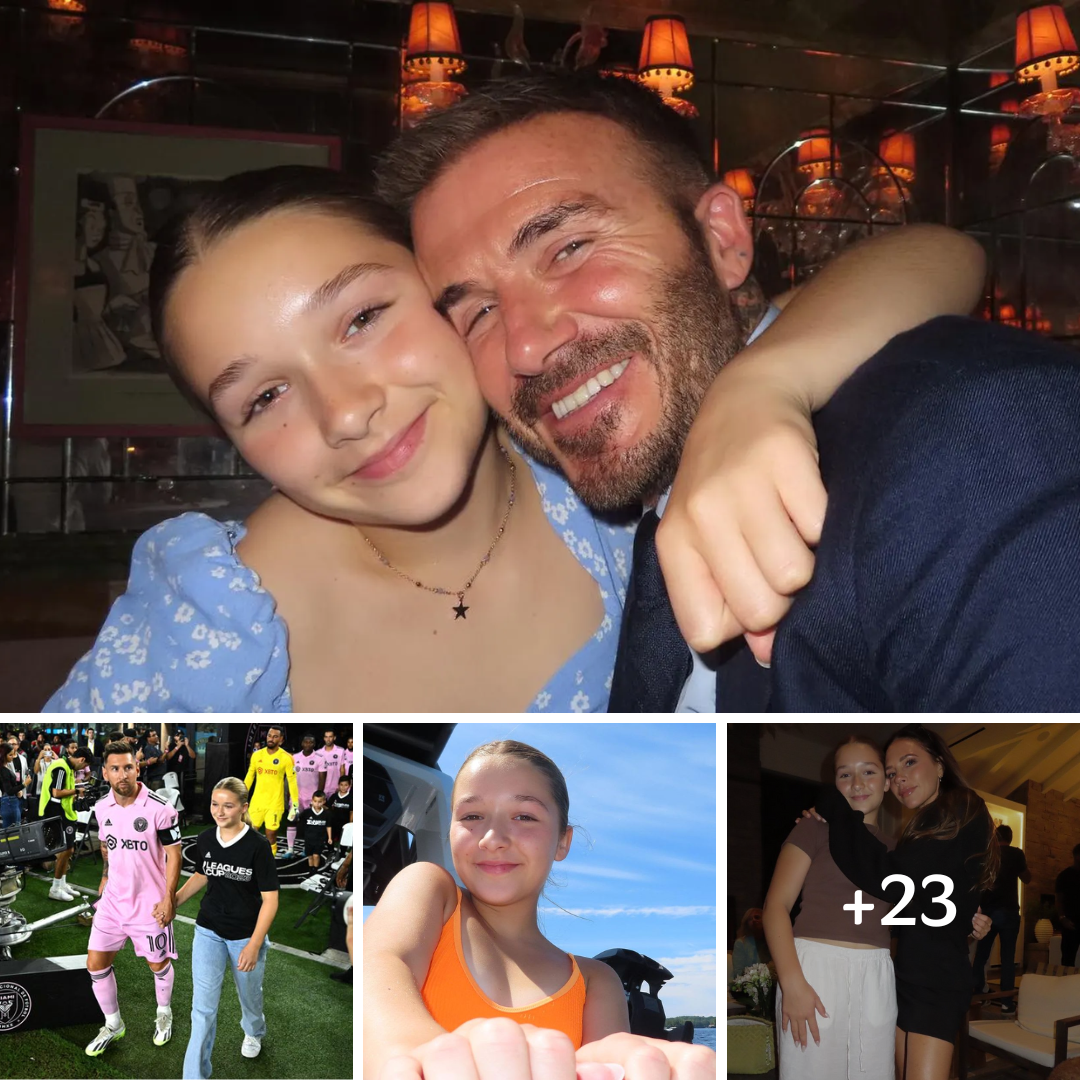 David Beckham pays tribute to ‘beautiful’ daughter Harper as she steps into the spotlight