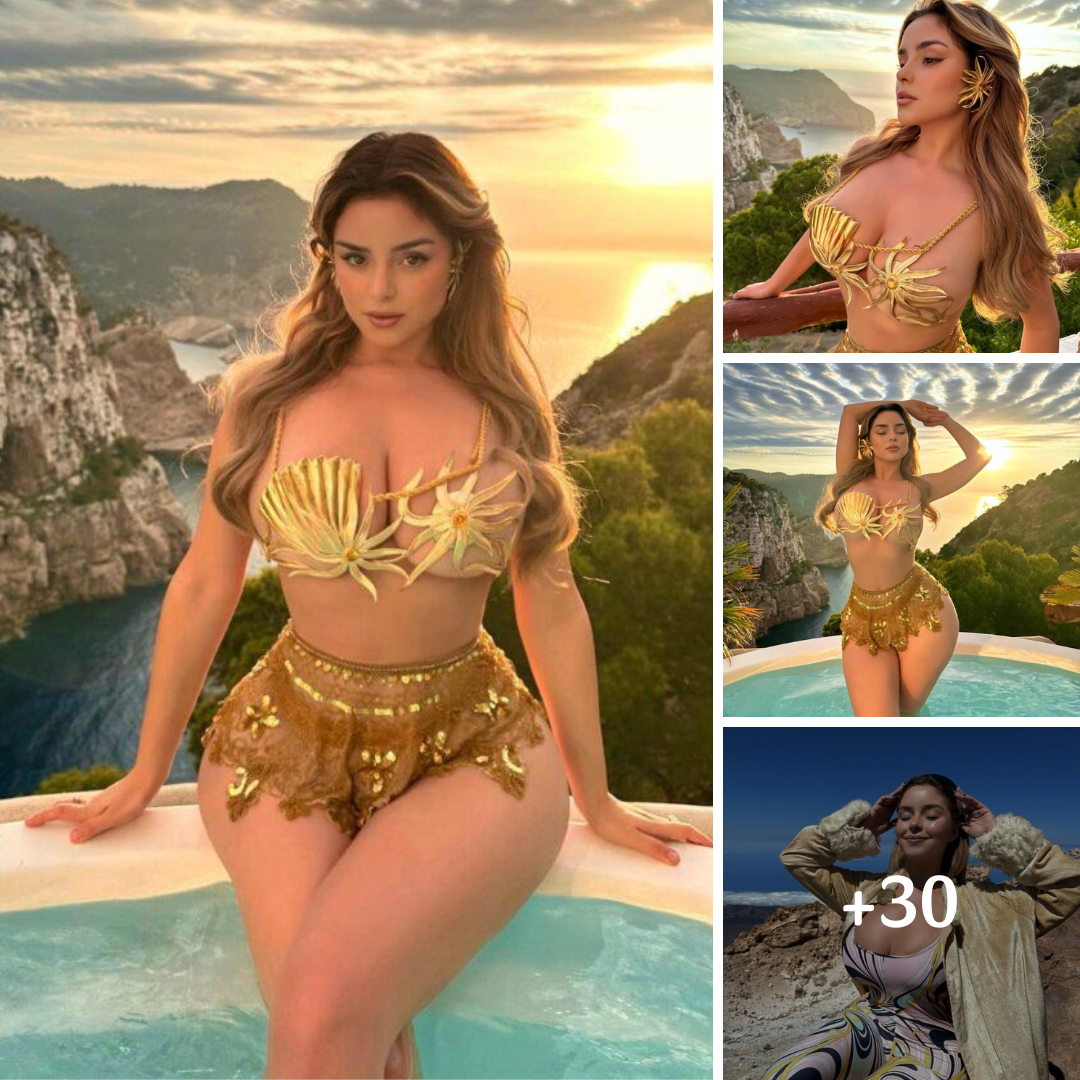 Demi Rose In Gold Starfish Bikini Top Says ‘God Is My Favorite Artist’