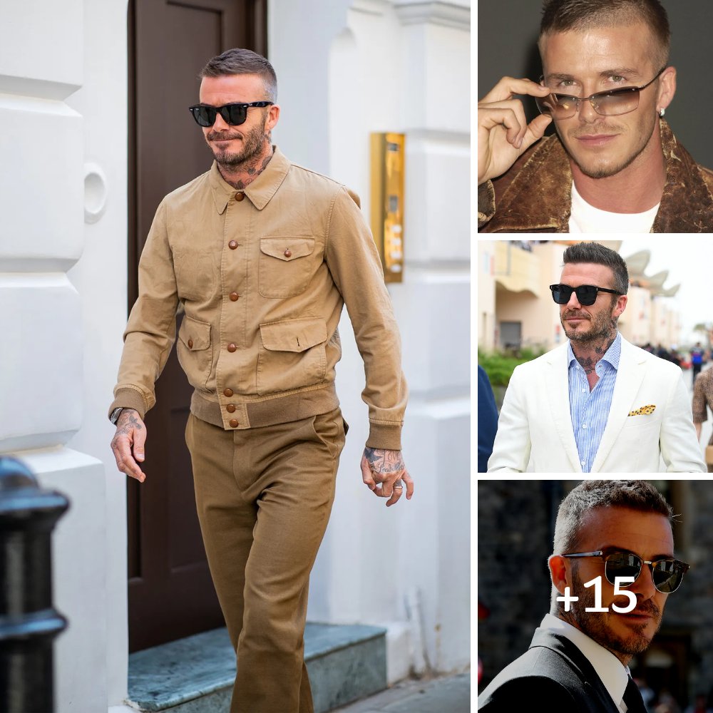 Every time David Beckham scored major points in the sunglasses game