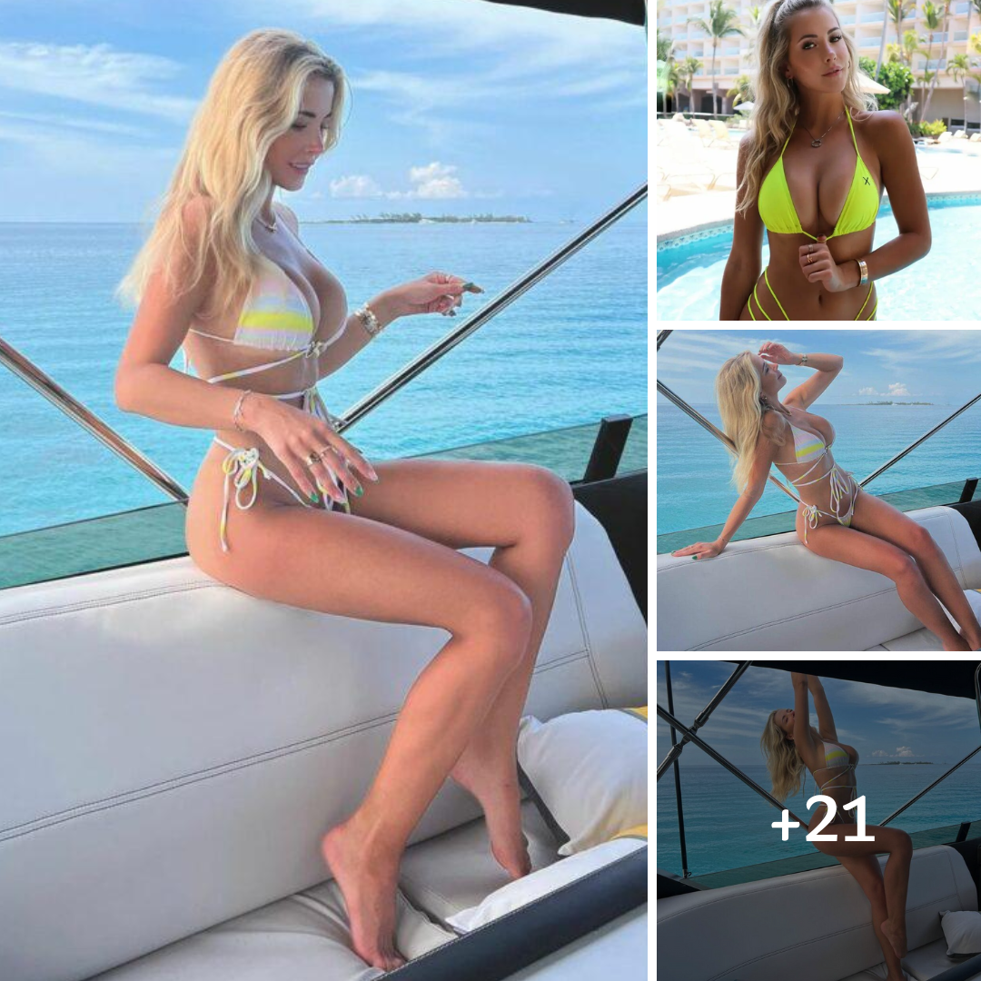 Kiki Passo Hangs On Yacht In Strappy Bikini