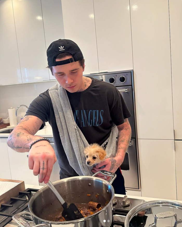 Brooklyn Beckham Cooking