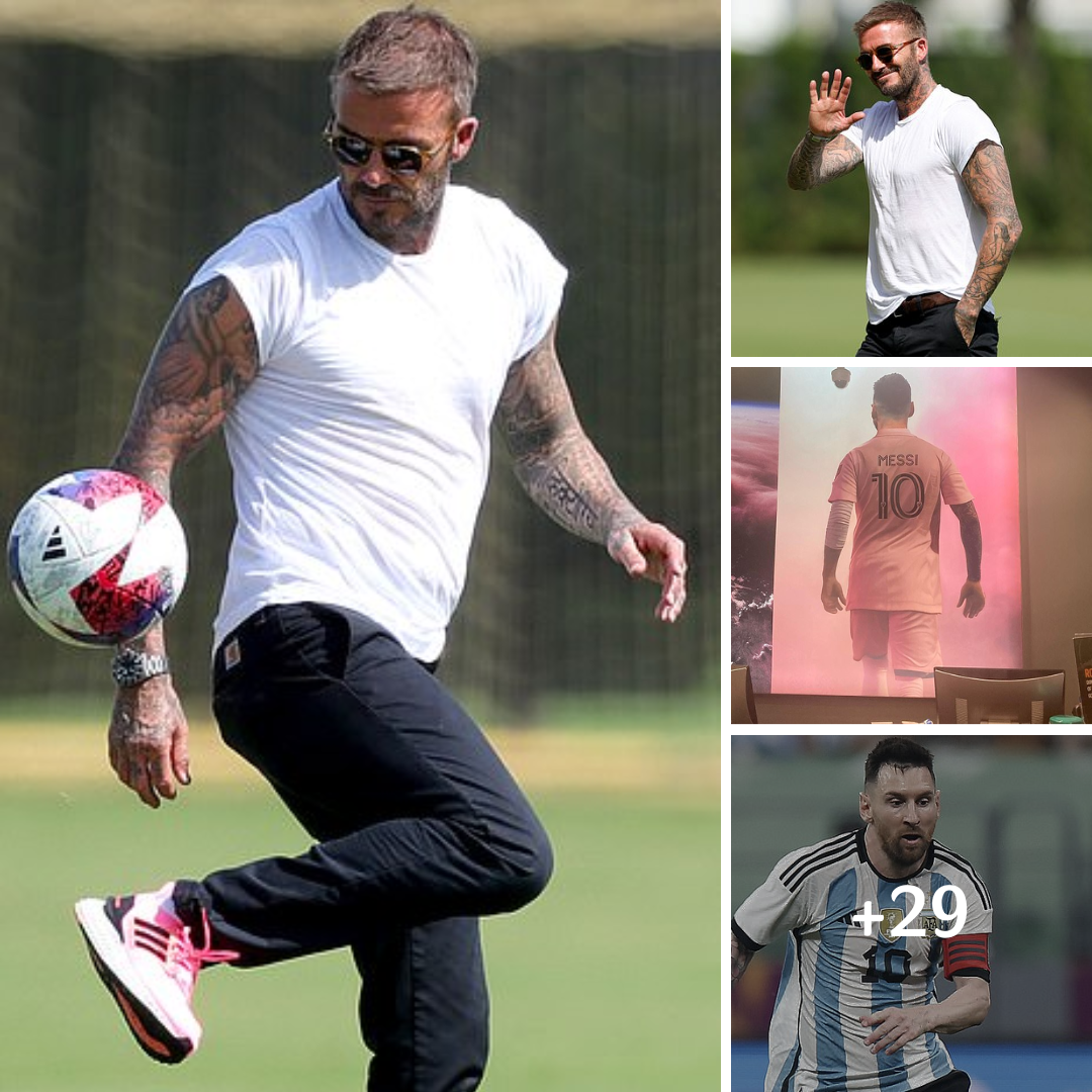 David Beckham attends Inter Miami training ahead of Lionel Messi’s unveiling