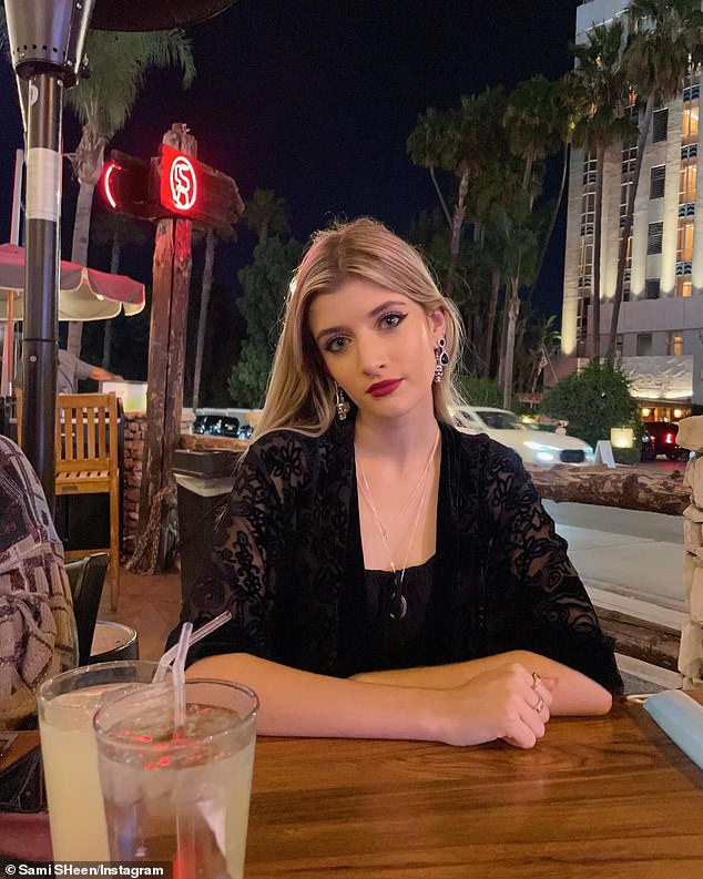 More serious: In that same Instagram post Sami added a more somber photo of her out at dinner.