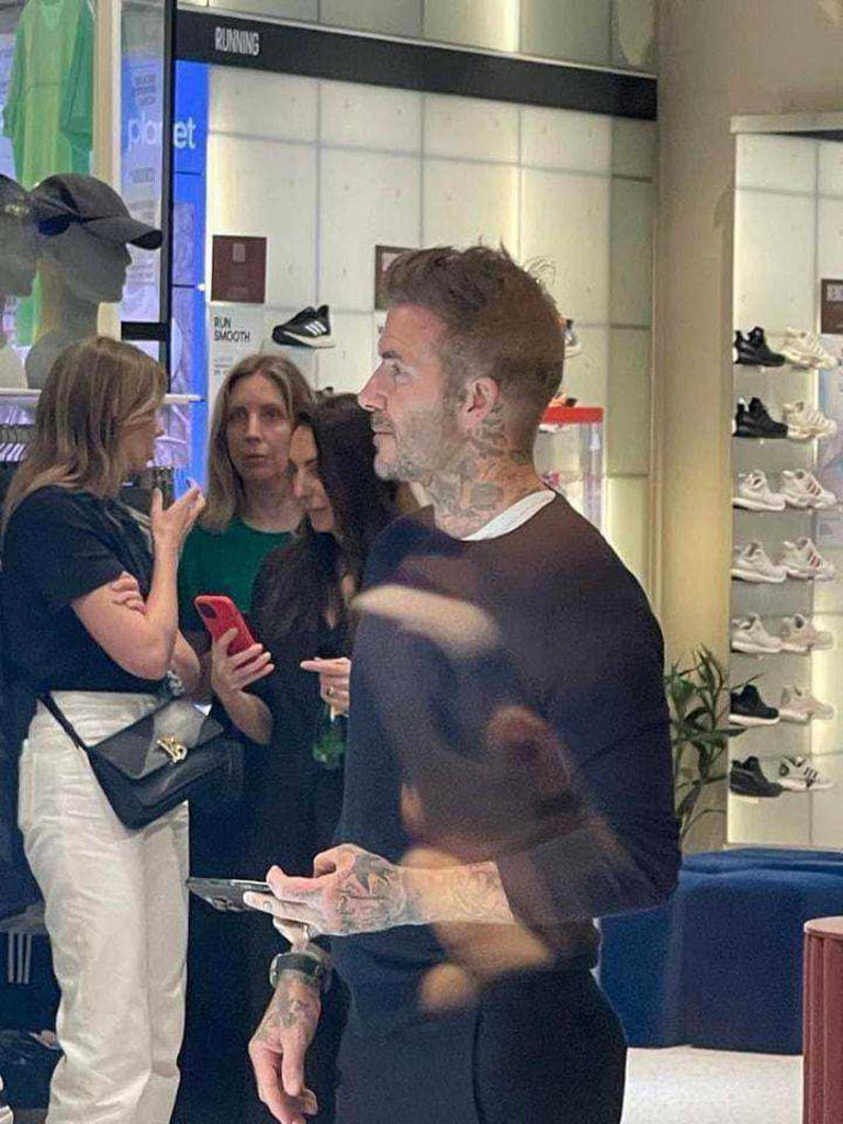 David Beckham visiting Hong Kong's Pacific Place shopping mall on Tuesday, May 23. Photo: Facebook