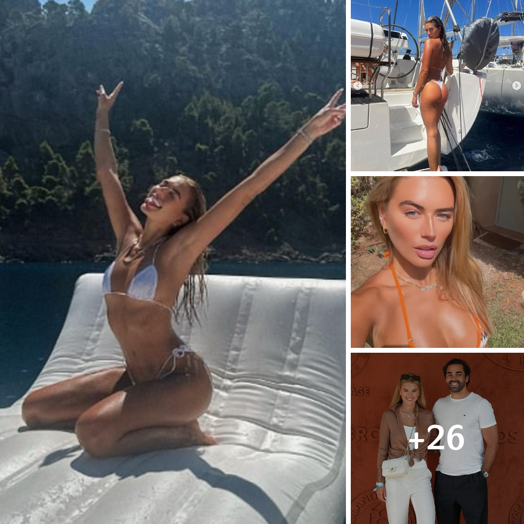 Love Island’s Arabella Chi flaunts her jaw-dropping figure in a white thong bikini while on holiday in Mallorca after enjoying a summer break with Leonardo DiCaprio