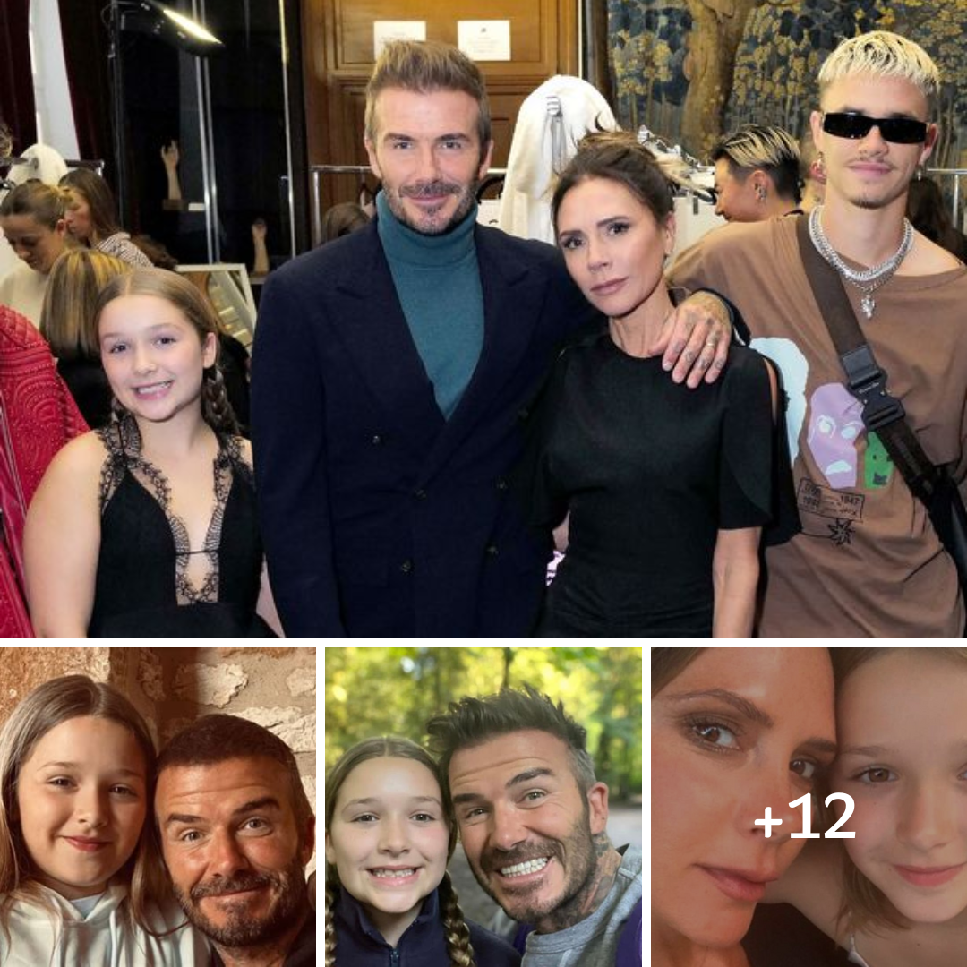 Harper Beckham, 11, leaves fans saying she looks ‘identical to dad David’ in surprise appearance with famous sport star’s child, 14