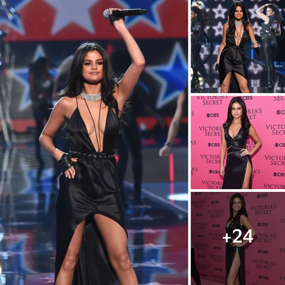 Selena Gomez Shows Serious Skin in Sexy, Revealing Black Dress at Victoria’s Secret Fashion Show