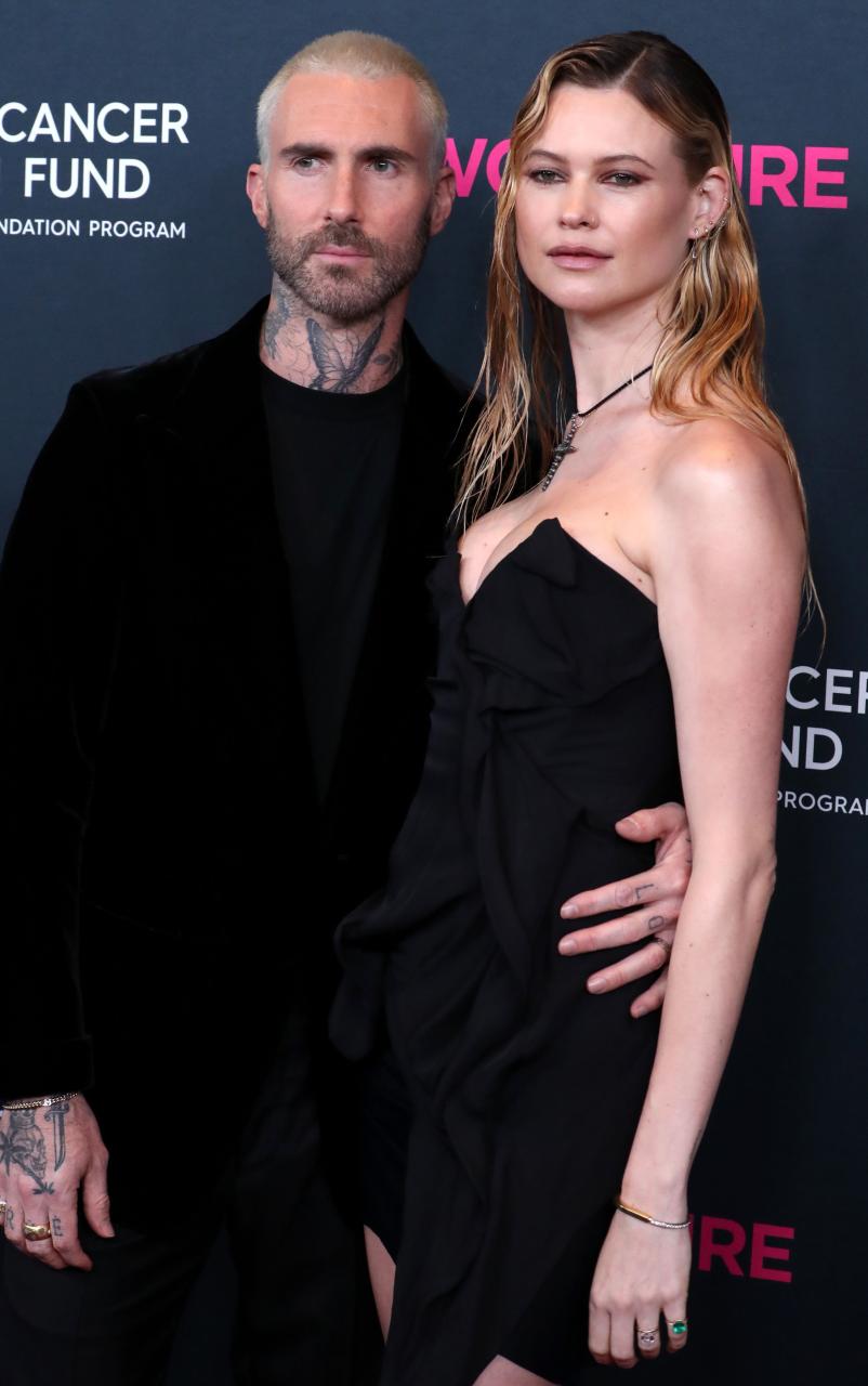 Adam and Behati at a charity gala in March