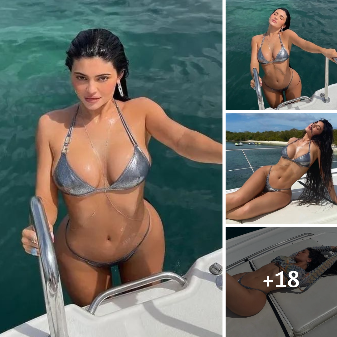 Kylie Jenner In String Bikini Shows Natural Beauty With Soaking-Wet Hair