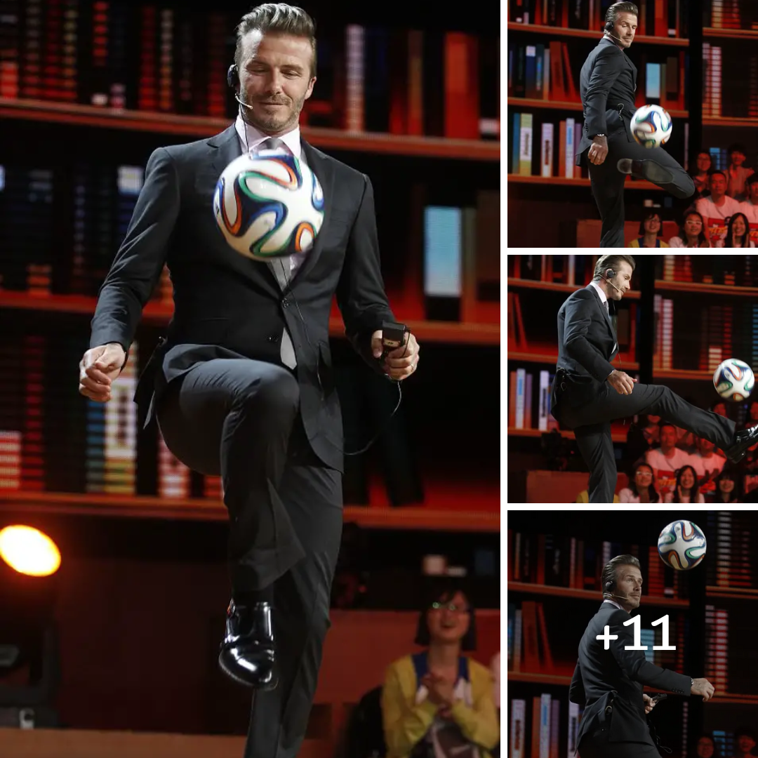 Is Your Suit This Flexible? See David Beckham’s Suited Skills