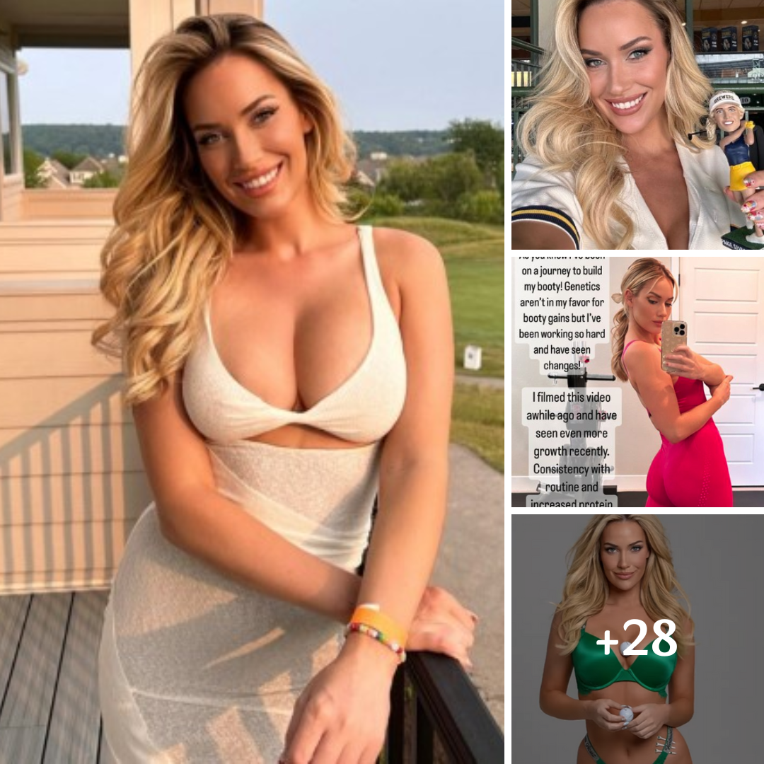 Paige Spiranac reveals she has ‘been on a journey to build her booty’ and shares photo of her ‘growth’