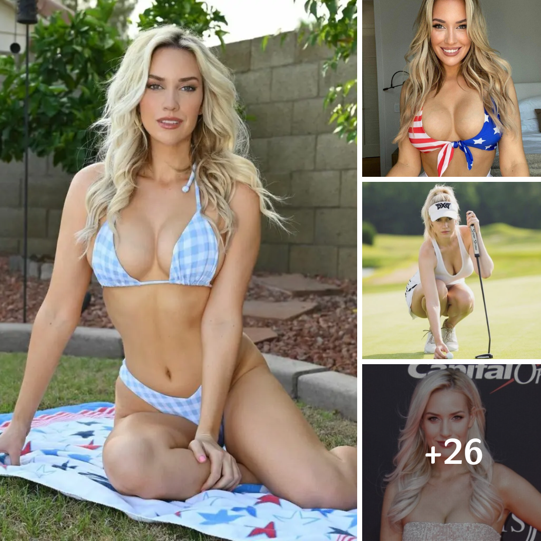 Paige Spiranac Hits The Golf Course In A Plunging Purple Top