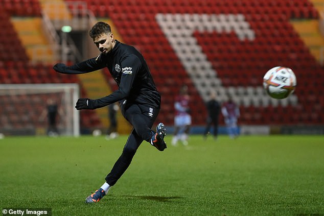 Romeo Beckham's set-piece technique is similar to that of his very famous father David