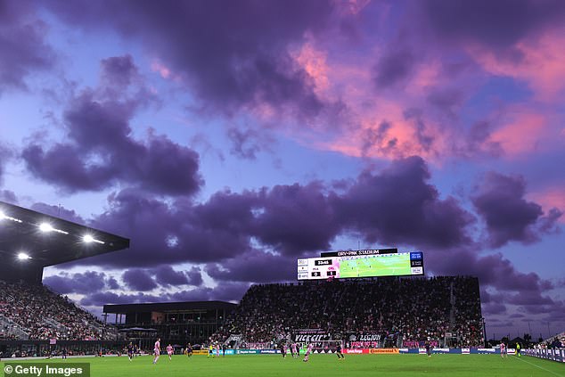 DRV PNK Stadium in Ft. Lauderdale only holds 18,000 fans which could lead Inter to make plans to hold their matches elsewhere - such as the Miami Dolphins' Hard Rock Stadium