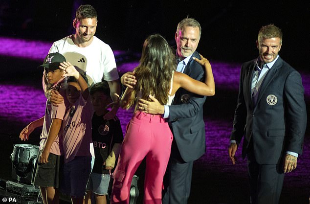 Lionel Messi during his Inter Miami unveiling at the DRV PNK Stadium, Fort Lauderdale, July 16