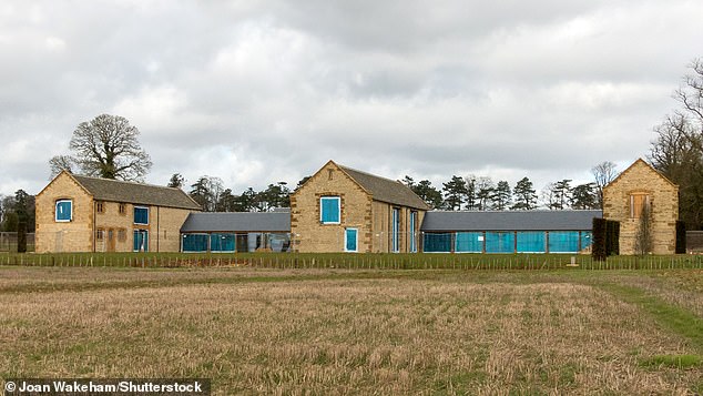 Project: David has reportedly asked to build a 250m road but a neighbour is said to have objected to the plans and slammed them as 'pointless' (the house is pictured in March 2017)