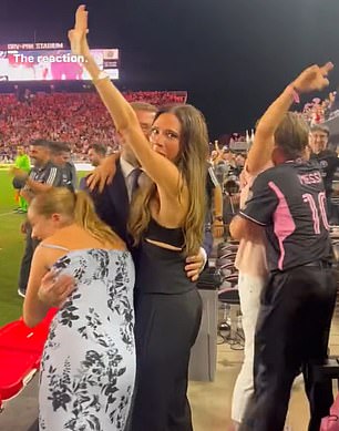 The family showed their sweet reaction to the goal