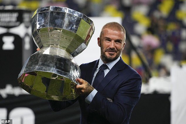 What an achievement! David looked rightly proud as he lifted the Leagues Cup trophy