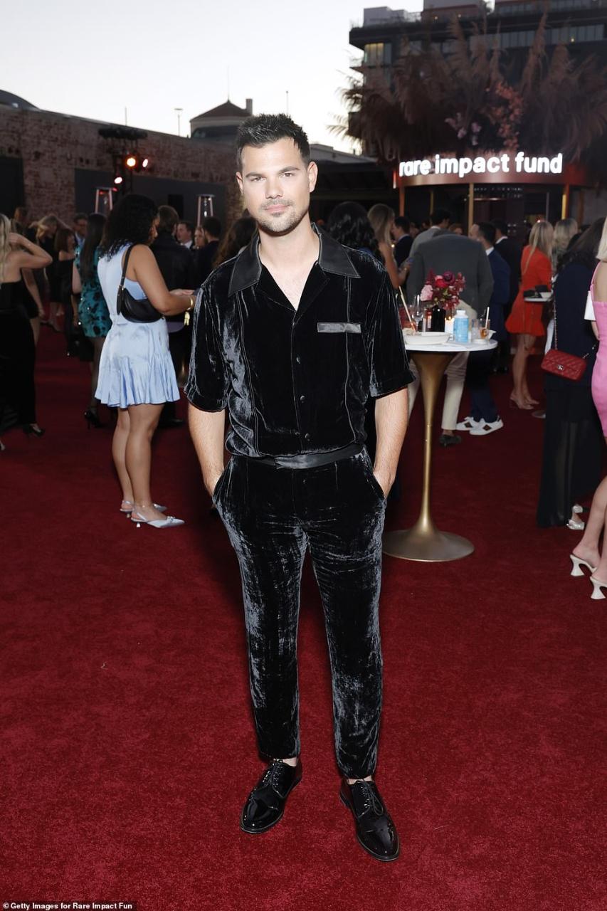 Velvet: He rocked a unique black velvet co-ord