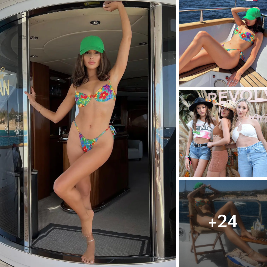 Olivia Culpo Sunbathes On A Boat In Her Little Bikini